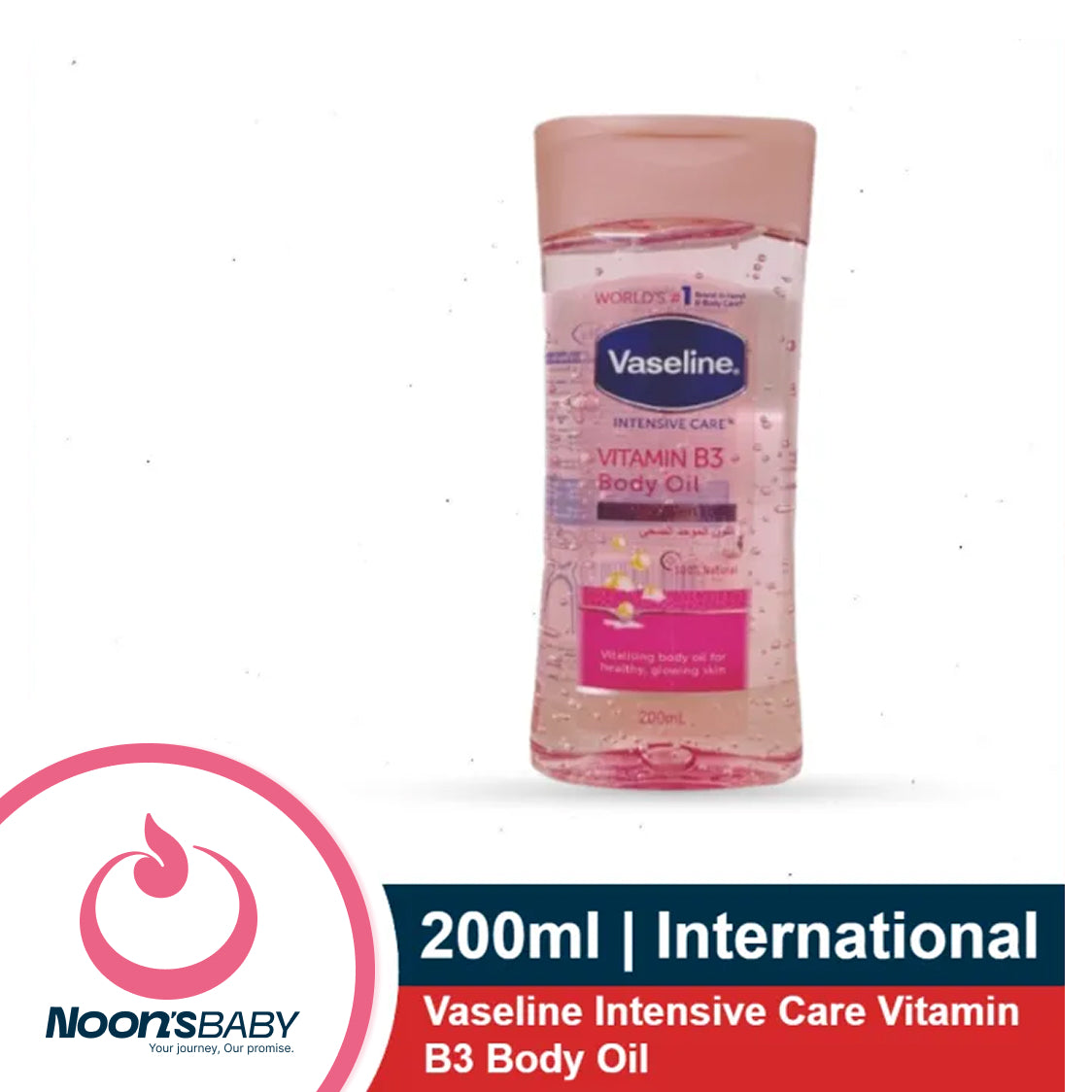 Vaseline Intensive Care Cocoa Radiant Body Gel Oil 200ml / Vitamin B3 Body Oil 400ml/ 200ml | International