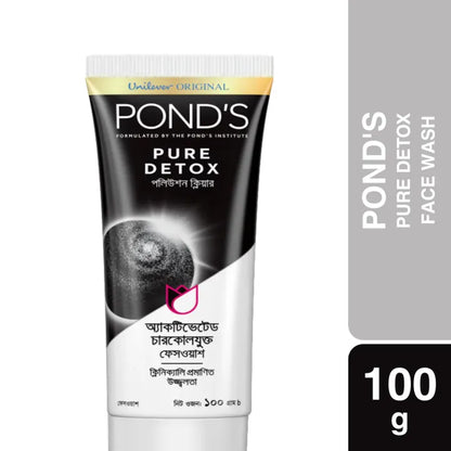 Pond's Face Wash Pure Detox Pollution Clear with Activated Carbon 100ml | Bangladesh