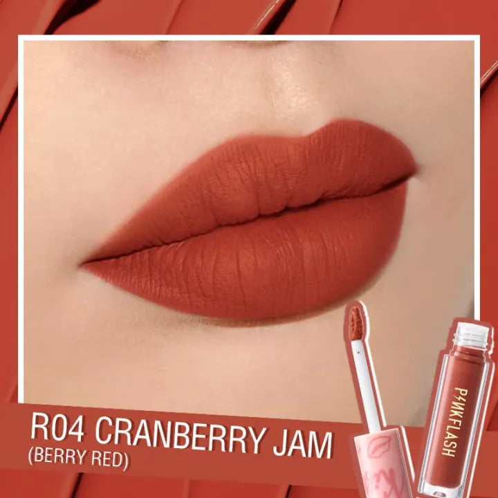 PINKFLASH Lasting Melting Matte Waterproof Lipcream 3.2gm (PF-L01)