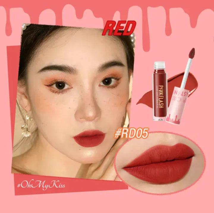 PINKFLASH Lasting Melting Matte Waterproof Lipcream 3.2gm (PF-L01)