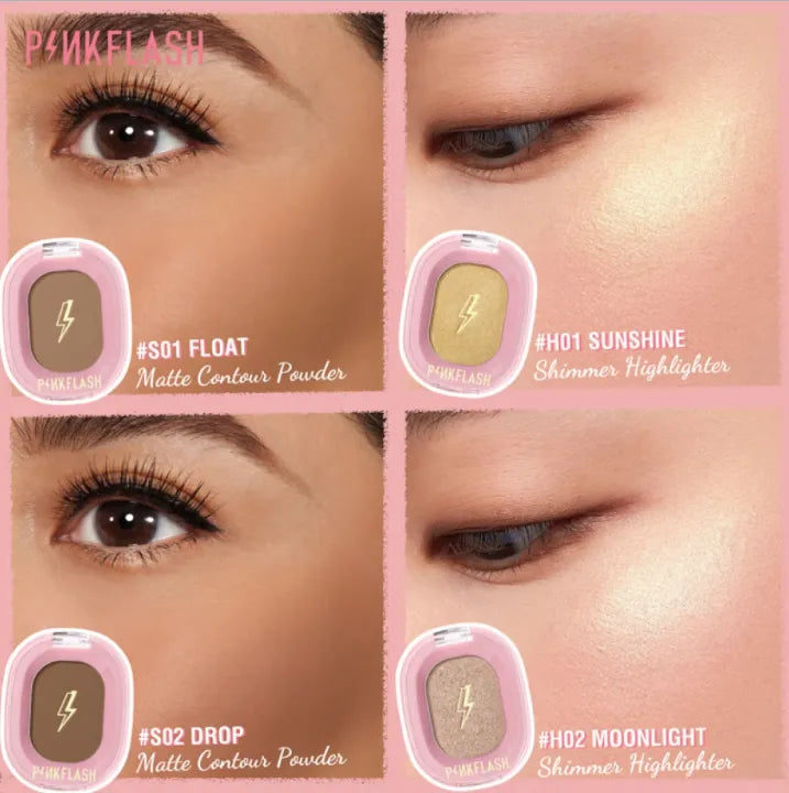 PINKFLASH SOFT PIGMENT FACE CONTOUR PF-F02 1pcs 1.5gm