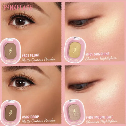 PINKFLASH SOFT PIGMENT FACE CONTOUR PF-F02 1pcs 1.5gm