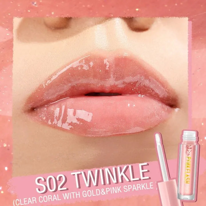 Pinkflash Lasting Glossy Lipgloss PFL02 1pcs 2.3gm