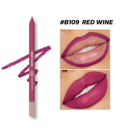 1pcs Beauty Glazed Lively Waterproof & Long Lasting Lip Liner - 10 Shades Available
