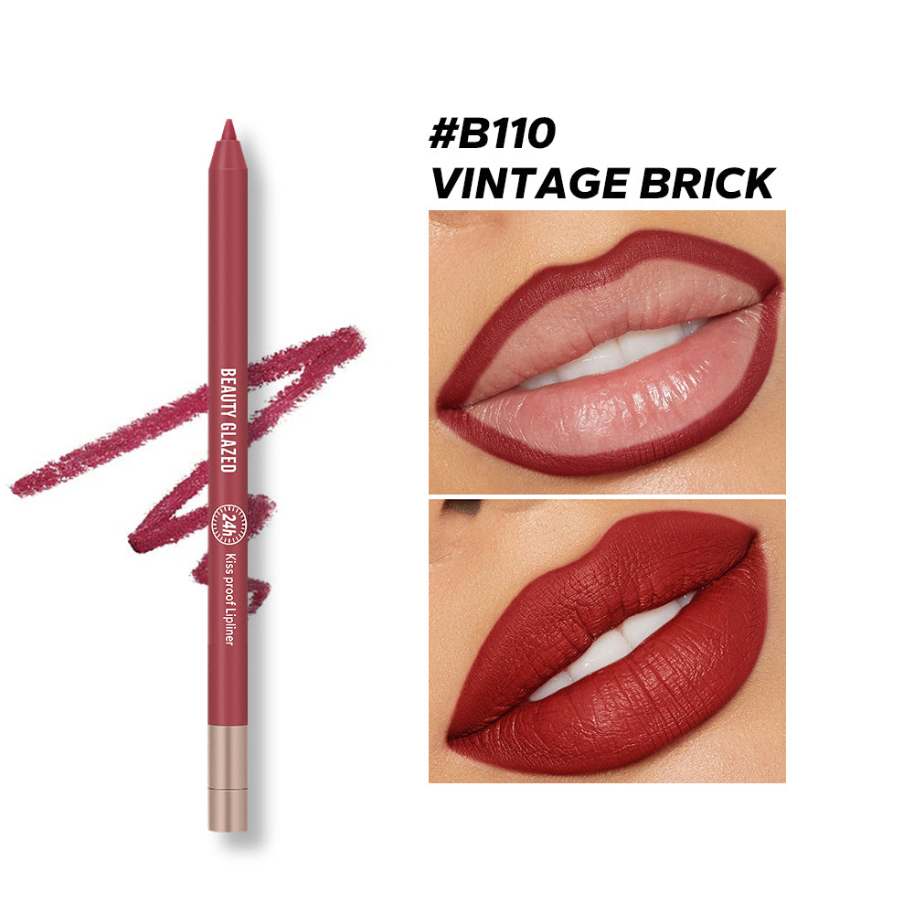 1pcs Beauty Glazed Lively Waterproof & Long Lasting Lip Liner - 10 Shades Available