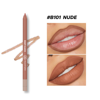 1pcs Beauty Glazed Lively Waterproof & Long Lasting Lip Liner - 10 Shades Available