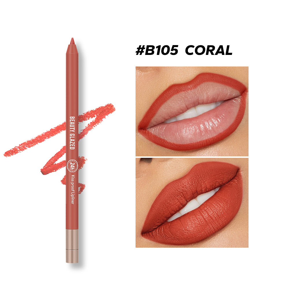 1pcs Beauty Glazed Lively Waterproof & Long Lasting Lip Liner - 10 Shades Available
