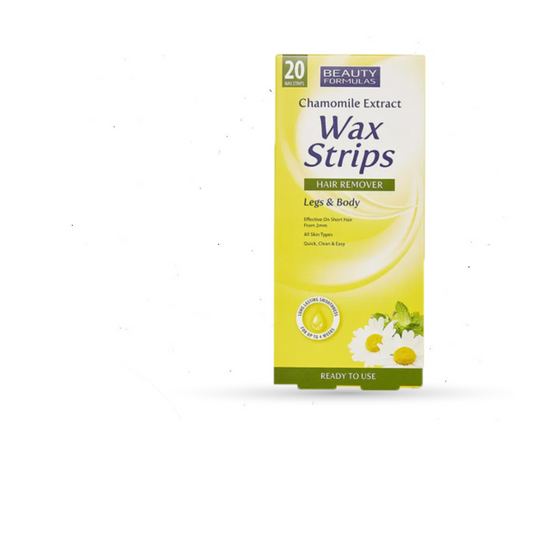 Beauty Formulas Chamomile Extract Hair Removal Wax Strip 20pcs