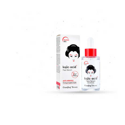 GuanJing Kojic Acid Face Serum 40ml Brighten Moisturizing Essence Skin Care Glycerol Niacinamide Hyaluronic Acid Serum