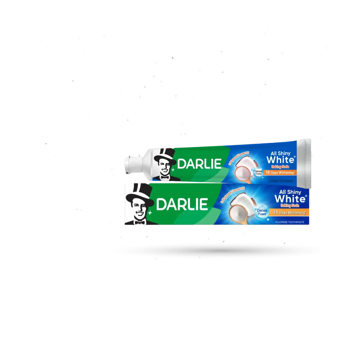 Darlie All Shiny White Baking Soda Clean Fluoride Toothpaste with Dense Foam & 14 Days Whitening Formula 140gm