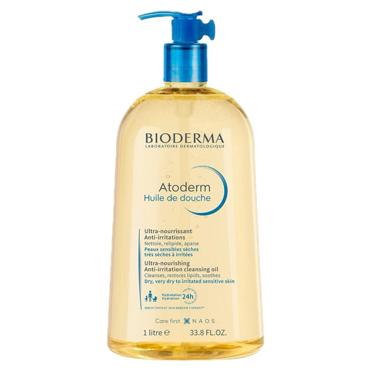 Bioderma Atoderm Huile De Douche 1 Liter Anti-Irritation Cleansing Oil Sensitive Dry To Atopic Skin