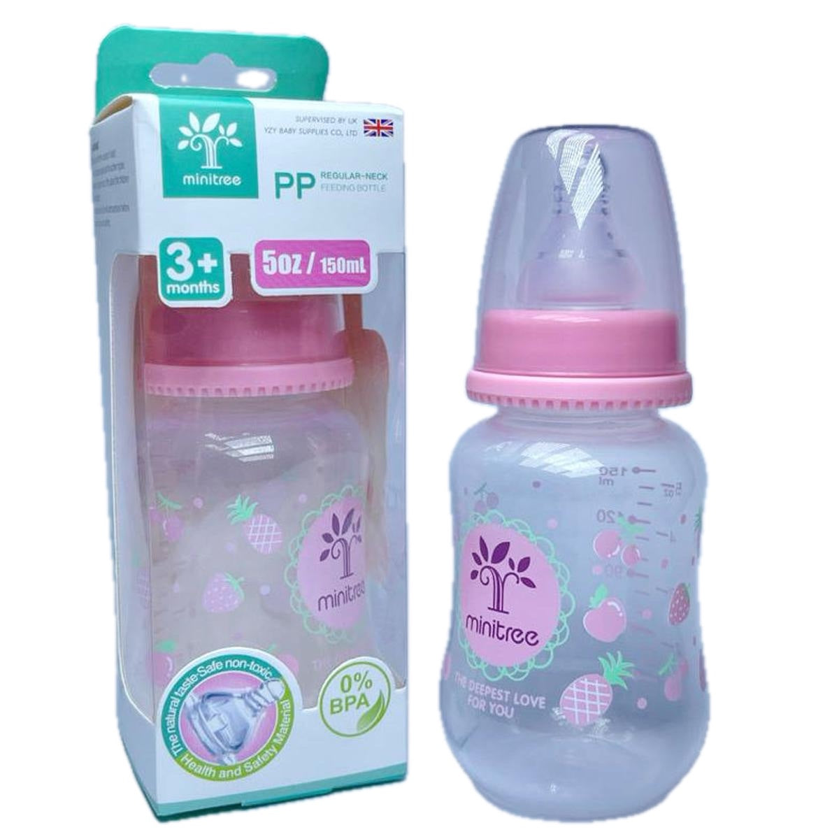 Baby Feeder Minitree Baby Feeding Bottle 3m+ 150ml Bottle Multicolor Available