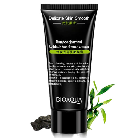Bioaqua Bamboo Charcoal to Blackhead Mask Cream 60gm