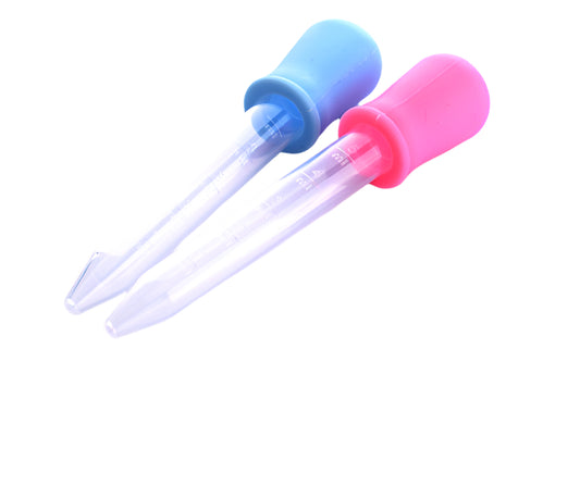 New Born Baby Safety Silicone Medicine Dropper 1pcs - Multicolor