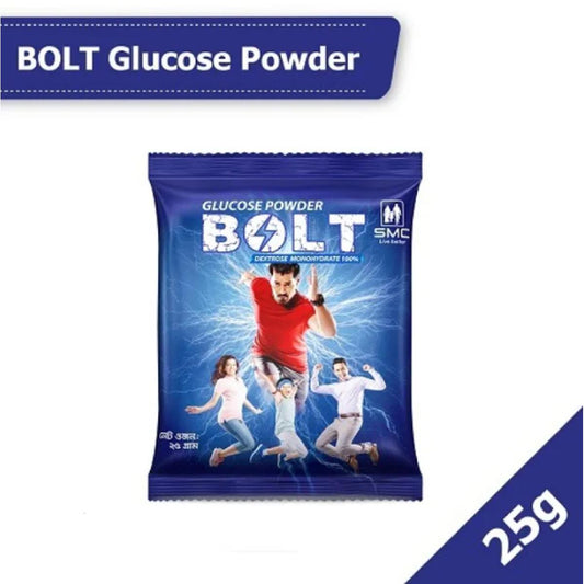 SMC Bolt Glucose Powder 25gm Pack x 20 Sachets Box