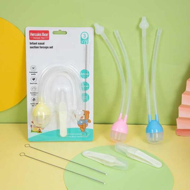 Baby Nasal Suction and Tweezers Device