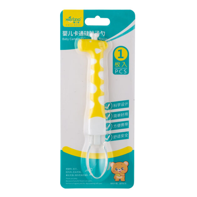 Cartoon Giraffe Silicone Soft Spoon - Image 4