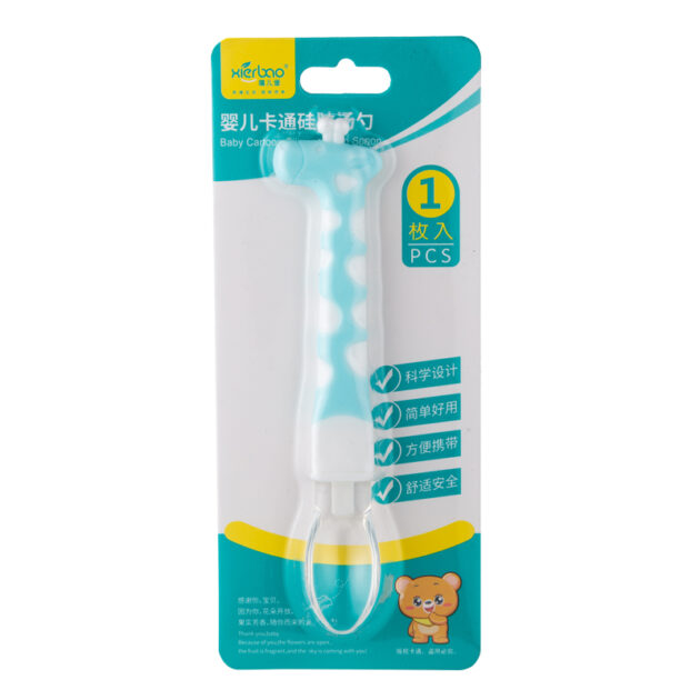 Cartoon Giraffe Silicone Soft Spoon - Image 3