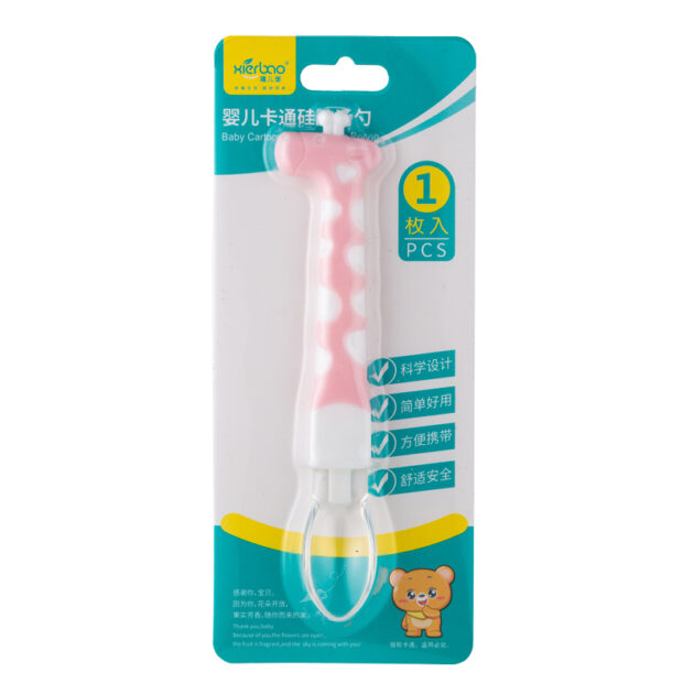 Cartoon Giraffe Silicone Soft Spoon - Image 2